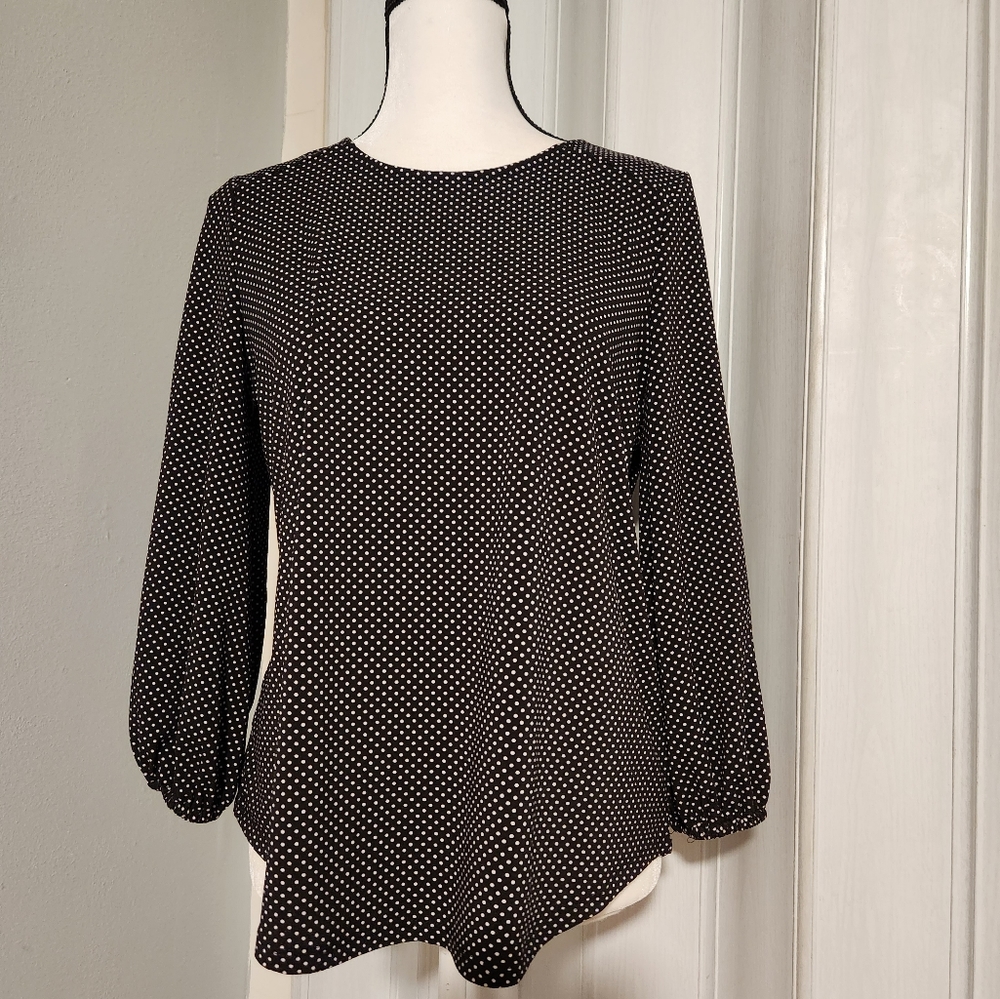 Adrianna Papell Polka-dot Blouse